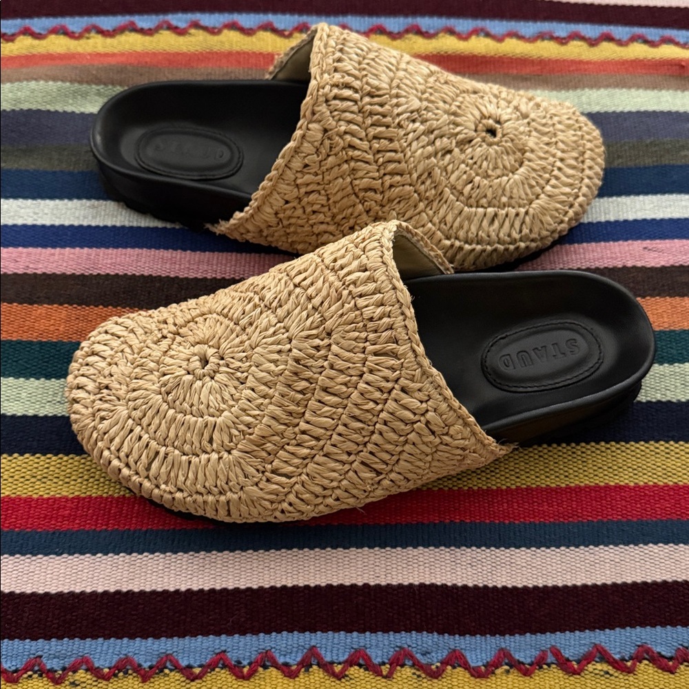 STAUD Dia Raffia Mules Natural Size EU 36 - Picture 5 of 13
